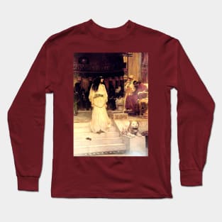 Marianne Leaving the Judgement Seat of Herod - John William Waterhouse Long Sleeve T-Shirt